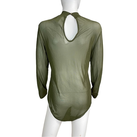 Women’s Green Mesh Long Sleeve Sher Bodysuit
New - Picture 5 of 6